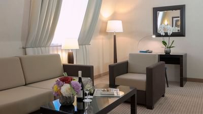 Lounge area in a Suite at Polonia Palace Hotel, Warsaw