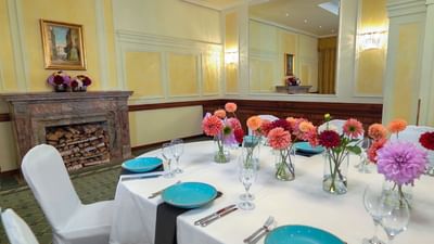 Flower Vases on the Table at Polonia Palace Hotel Warsaw
